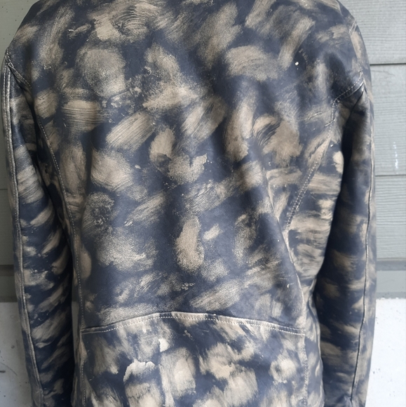 NWT PinoPorte Camo Leather Moto Jacket - Picture 8 of 13